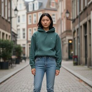 ZYIA Active Deep Green Hoodie PTP 21” L25”